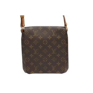 Louis Vuitton leather Leather Salsa tanned Shoulder Monogram brown Bag Musette